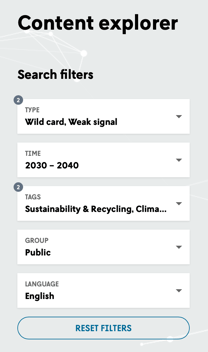 Content Explorer - Search filters